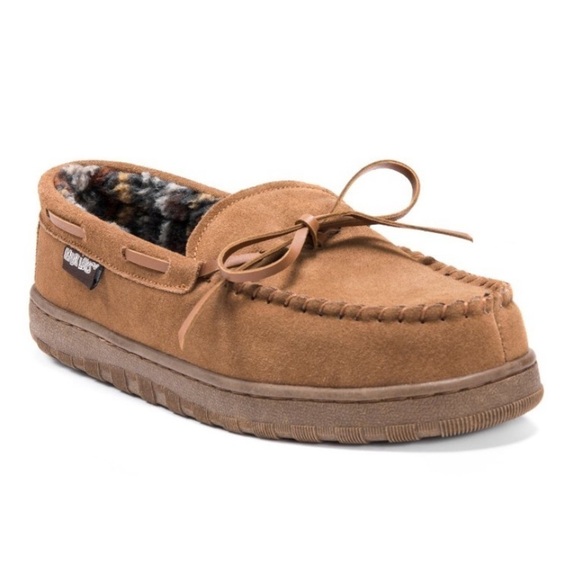 MUK LUKS Men\'s Paul Printed Berber Suede
Slipper-Tan 11 nwt main image 5